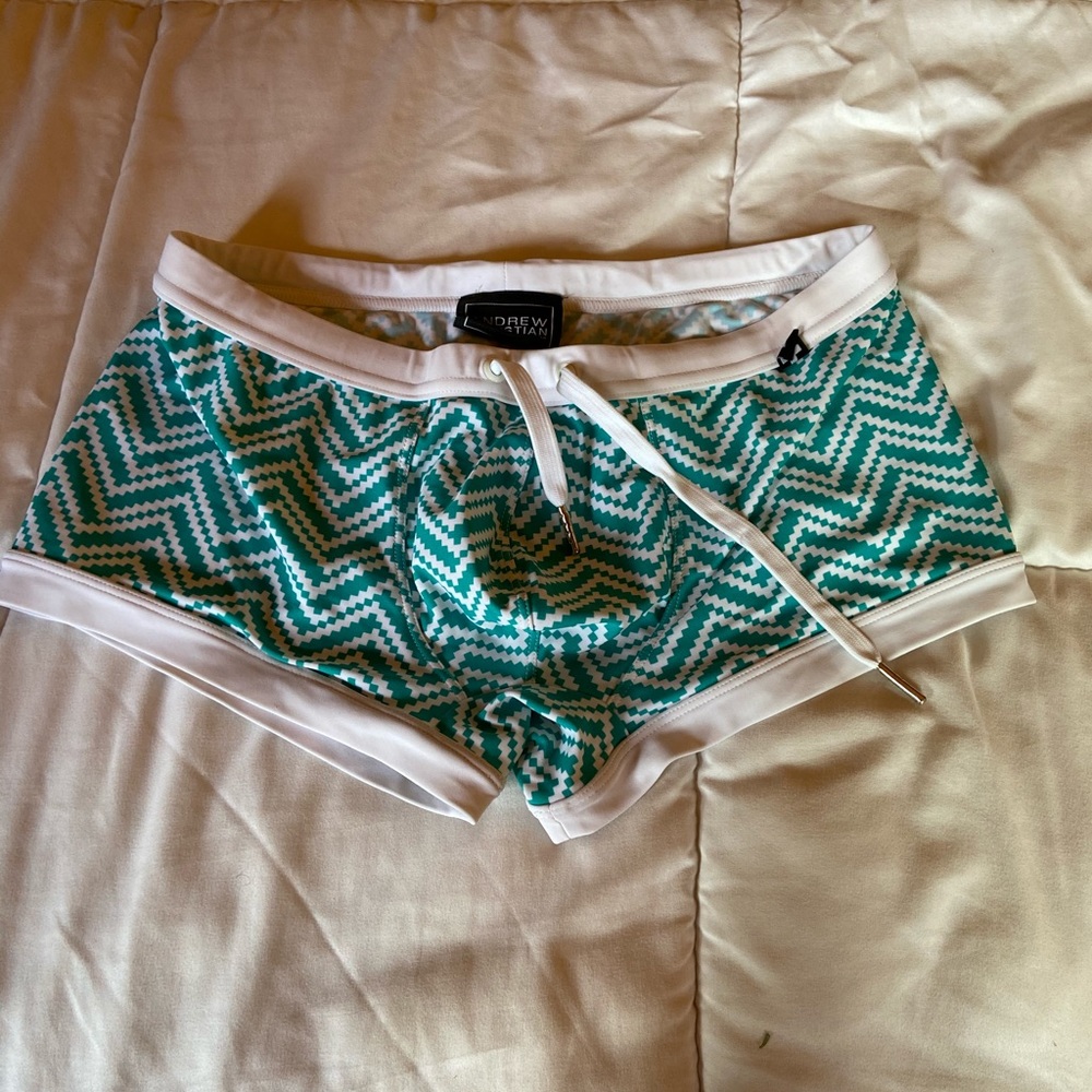 Andrew Christian swim trunks
